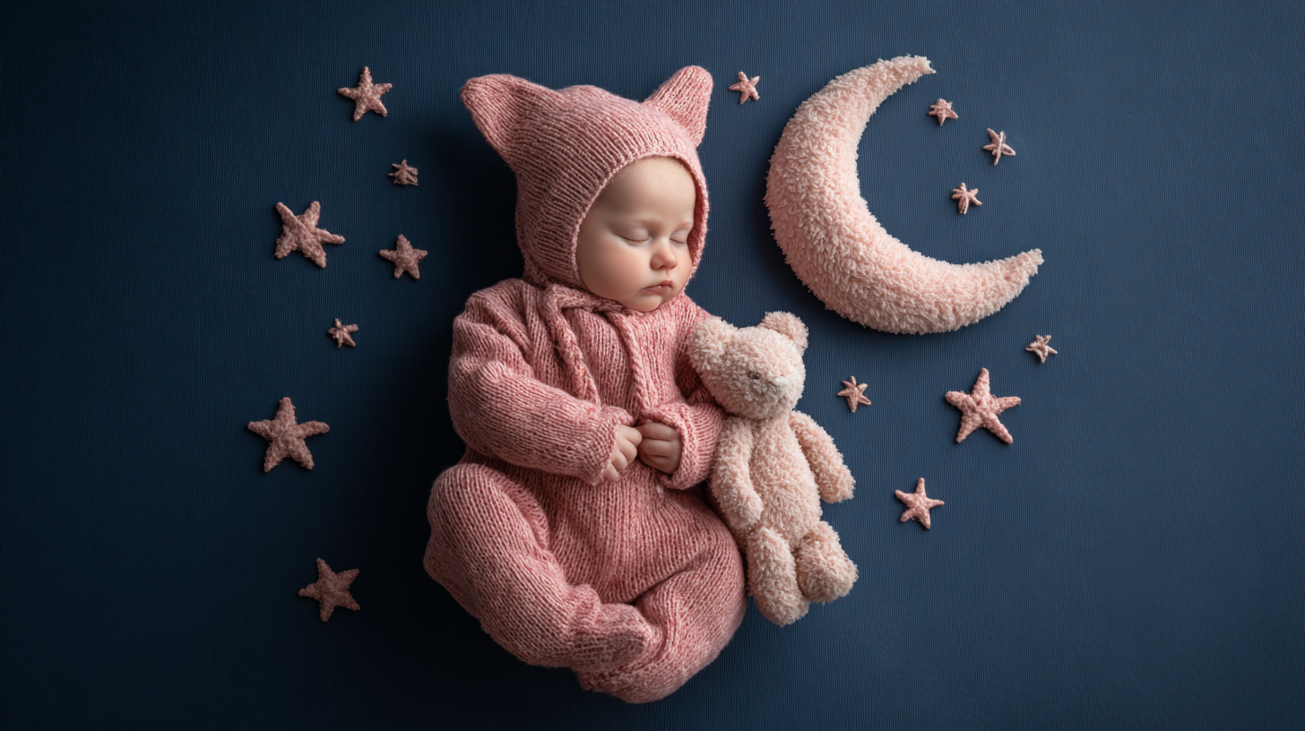 saanofinch a cute newborn baby sleeping with a beautiful teddy 0cd721e4 b26f 4a86 839b c57afbb95b9b