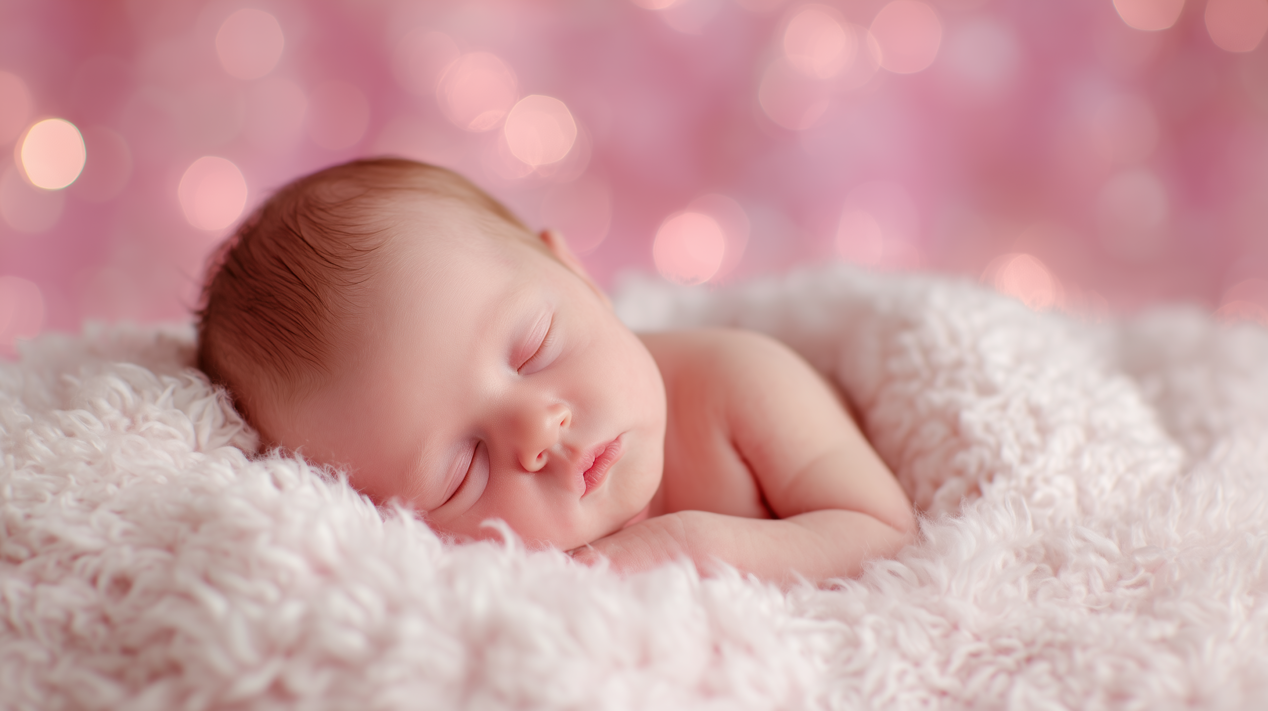 saanofinch a newborn baby laying on a soft woolen bed warm pink 2ed2c301 121e 4a44 8d64 ac07d5282c57